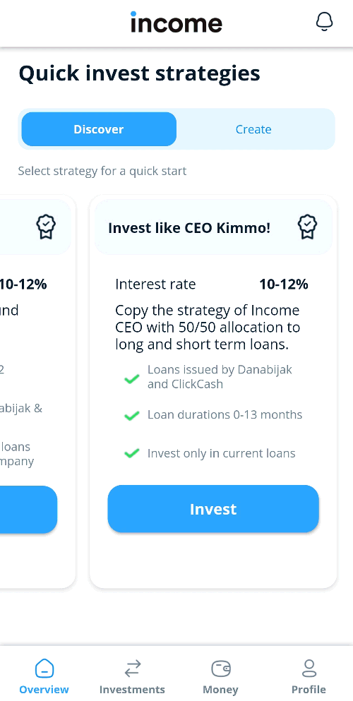 income app strategien
